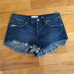 We Are Free Denim Cutoff Shorts Size 27